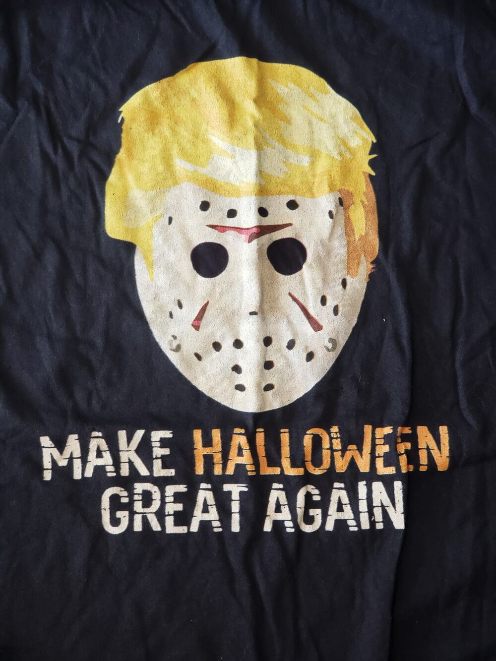 Next Level Apparel Make Halloween Great Again Black Short Sleeved Shirt Size XXL
